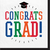 Graduation Day To Celebrate "Congrats Grad" Luncheon Napkins